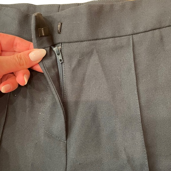 NWT* MAJE 'Pila' Straight Leg Suit Pants in Dark Green Size 34 Trousers Pleated - Picture 5 of 9